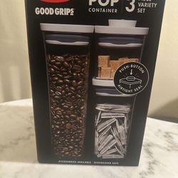 OxoPop Food Storage Containers- 3 Piece Set
