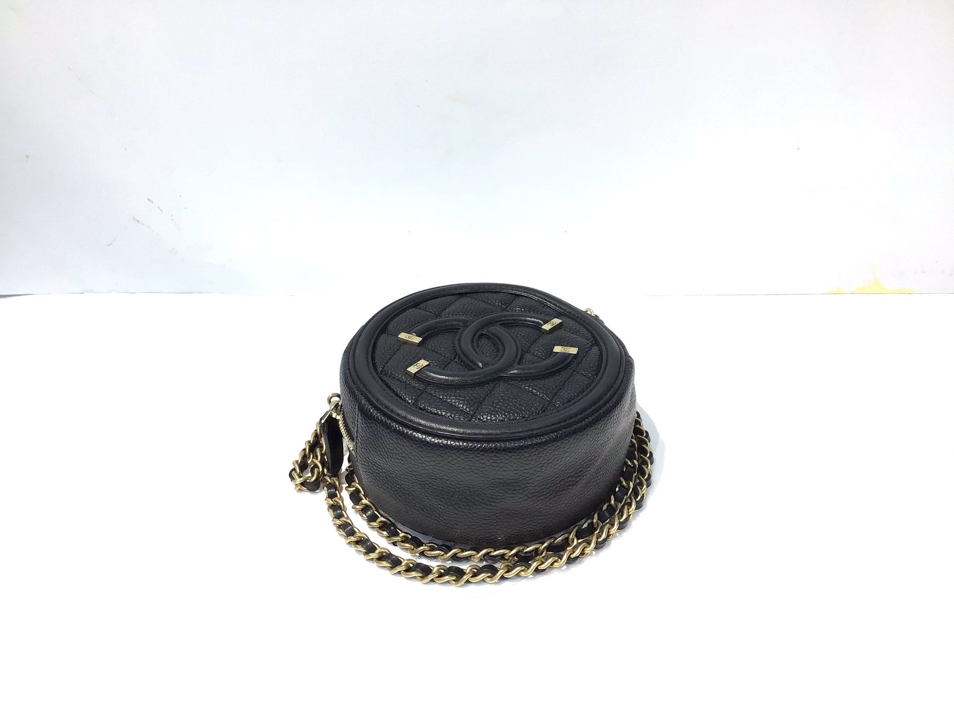 Chanel Filigree Round Crossbody Bag