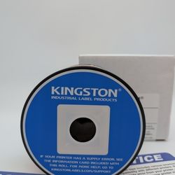 Kingston Premium Vinyl Label Tape, Red, 1" x 150' for DuraLabel, LabelTac, VnM SignMaker, SafetyPro, Viscom and Others