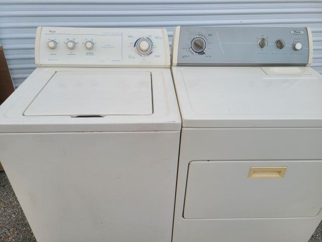 Whirlpool Washer & Dryer Bisque