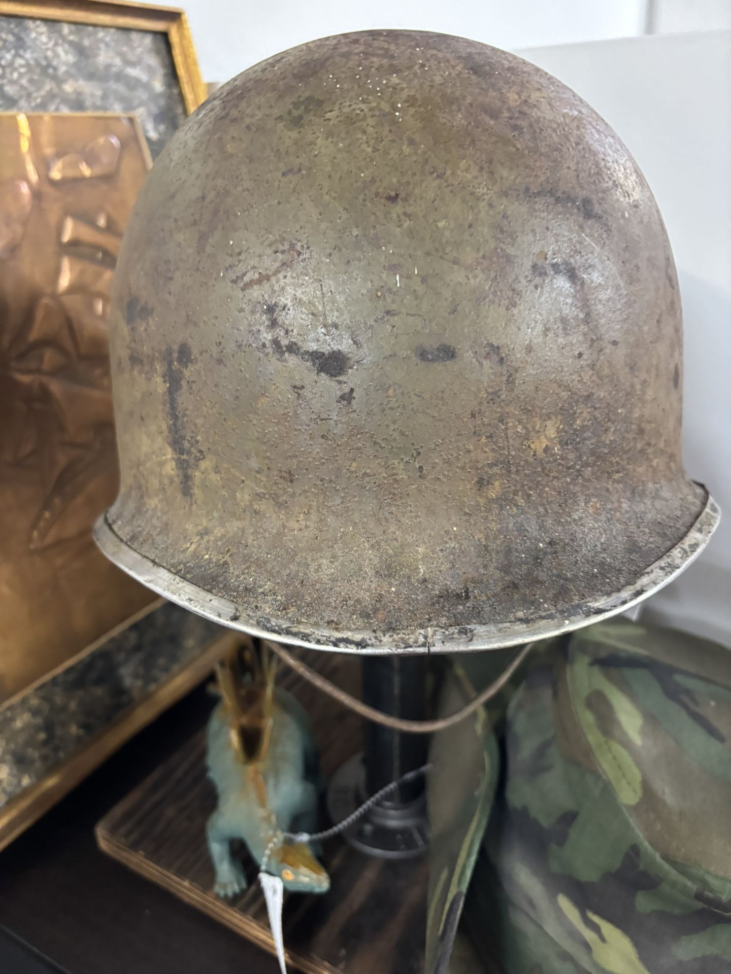 WWII Front Seam M1 Helmet Shell No Liner