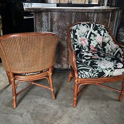 Pair of McGuire Antique Chairs
