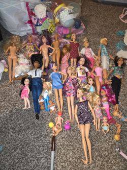 Barbies and clothes