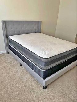 Ultimate button tufted bedframeskingqueentwinfull delivery available!