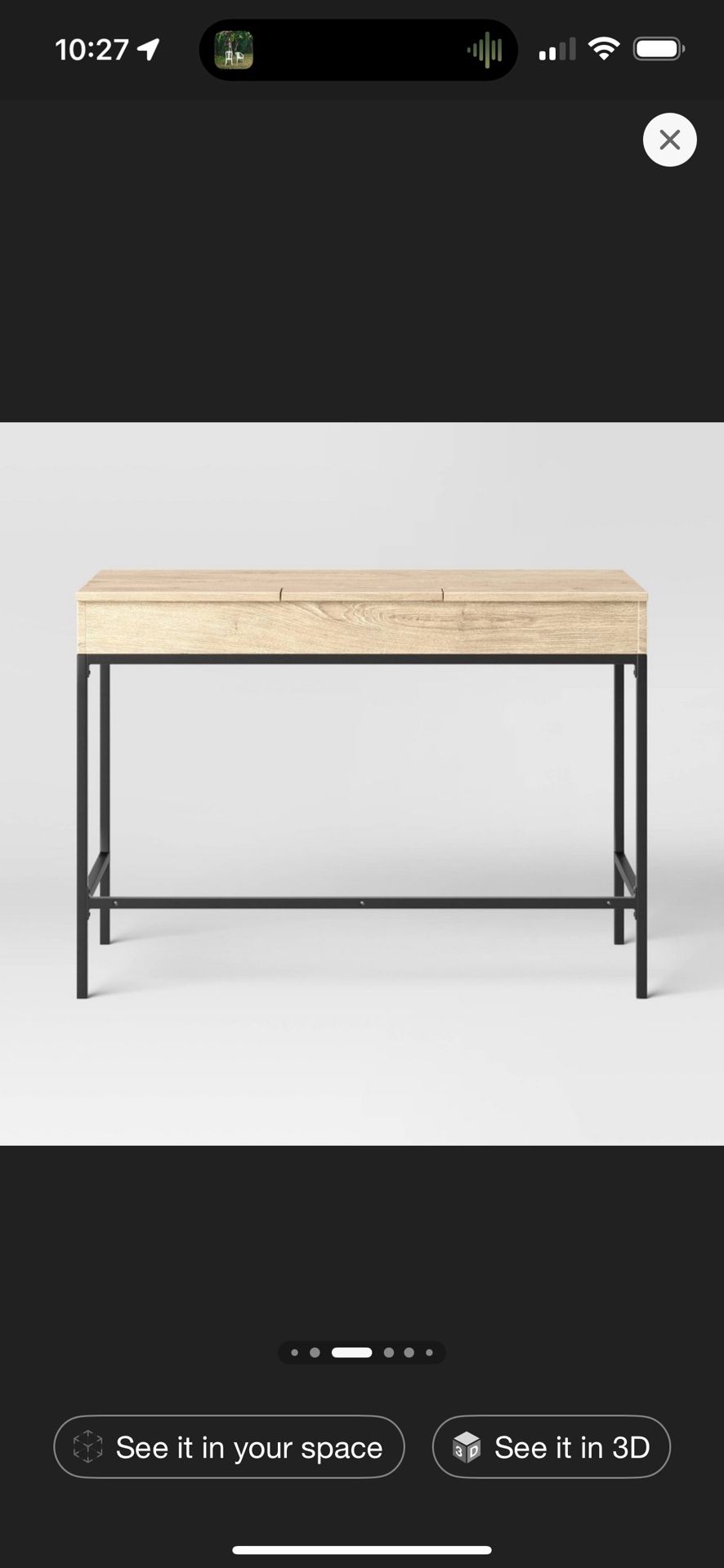 Cute Desk With 2 Drawers And A Charging Station