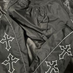 Windbreaker Reflective Stripes Pants Cross