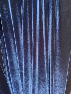 Blue velvet 1980’s fabric five yards. 56” wide $45