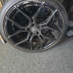 3 RIMS 2 TIRES DODGE CHARGER