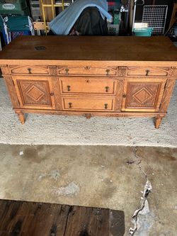 Vintage dining hutch