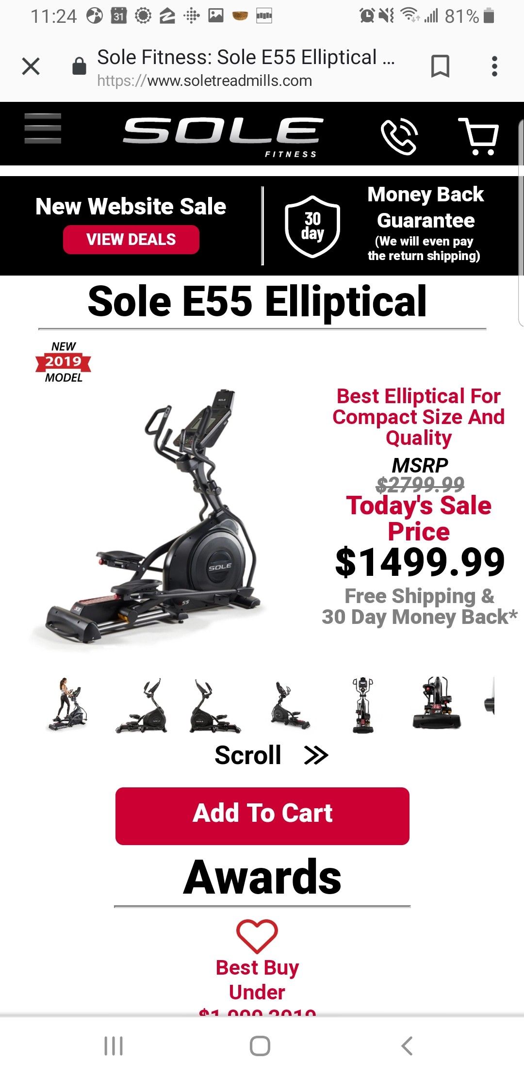 Sole e55 elliptical (like new!)