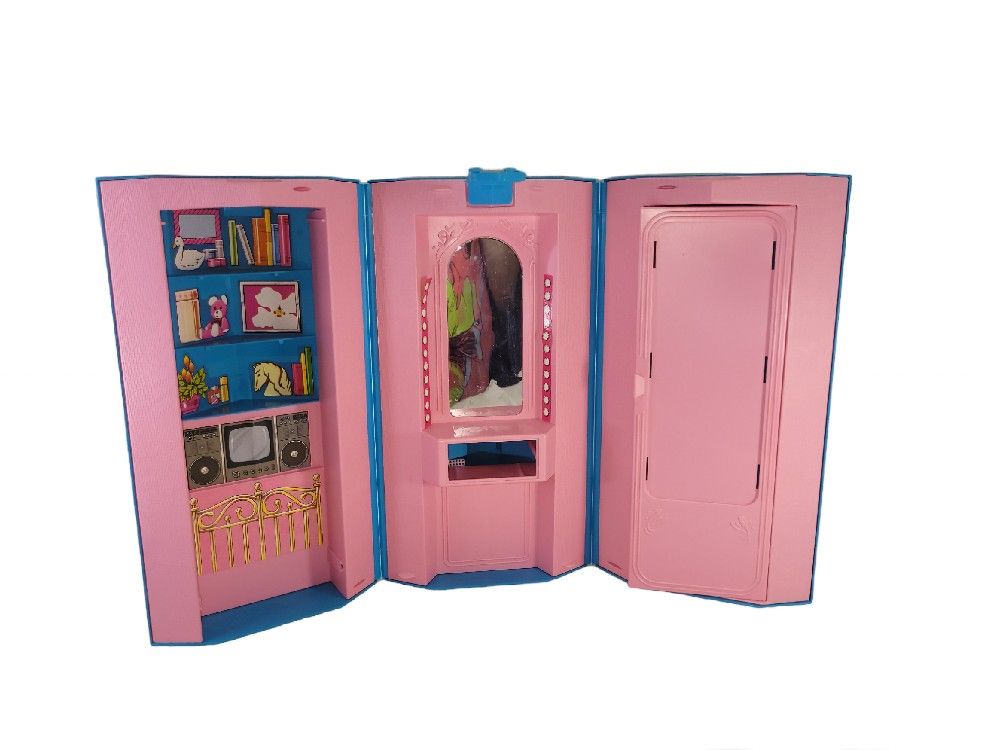 Vintage 1984 Barbie Day To Night Home Office Foldable Hexagon - Read Below