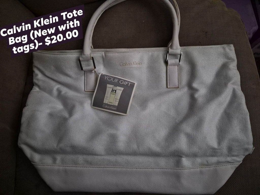 Calvin Klein Tots Bag New With Tags