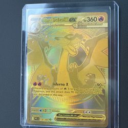 Gold Hyper Rare Mega Charizard ex 