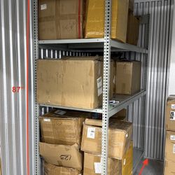 Rousseau Metal Shelves 30βx67βx87β USED