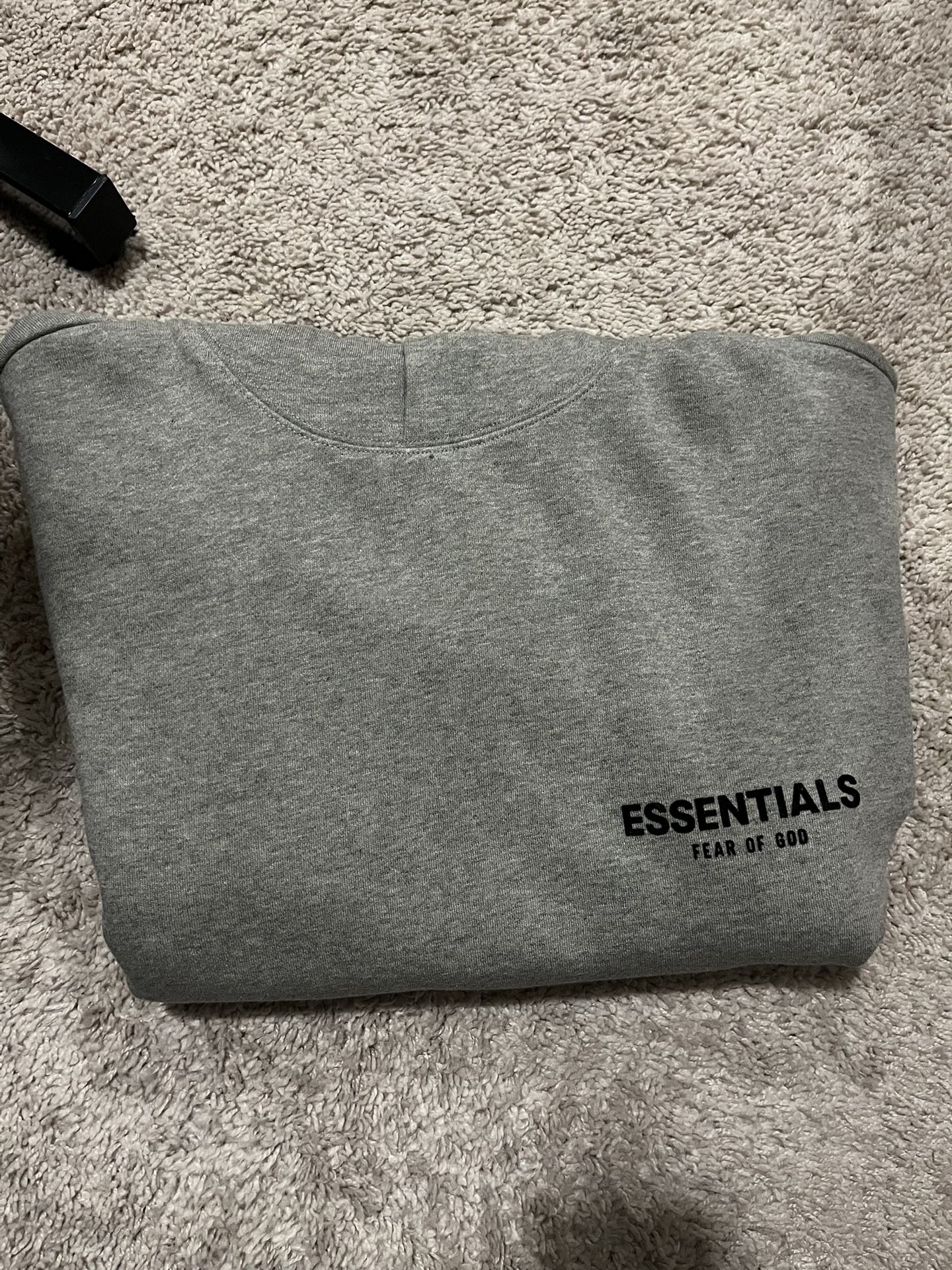 Grey Essential Hoodie Small