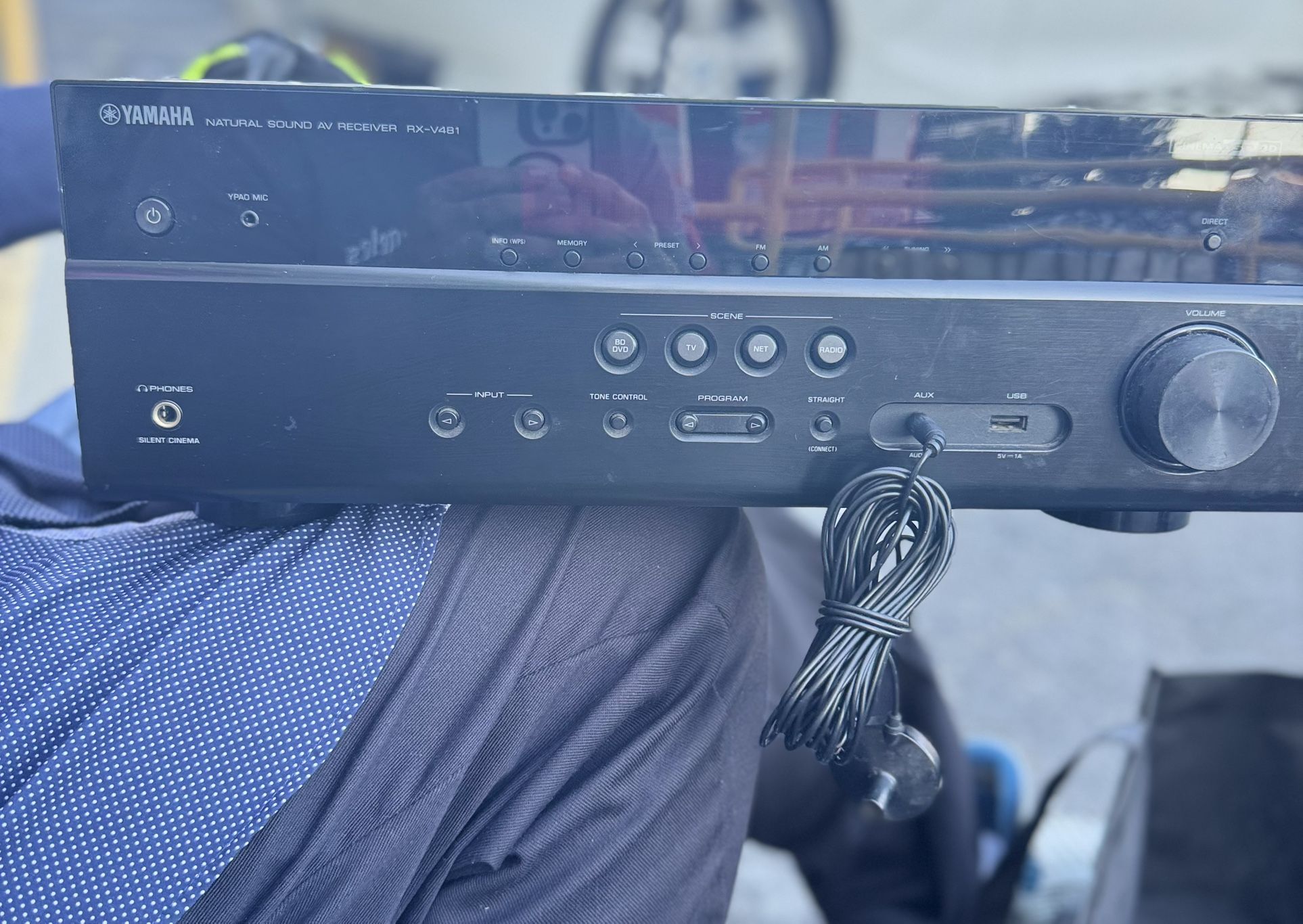 Yamaha Cinemadsp3d RX-v481 Receiver With Remote 