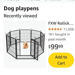 Dog/Puppy Play Yard 32" 8 Panels 