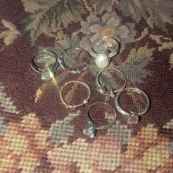 Mix Of Silver And Gold Rings 