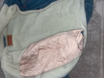 Levi denim jacket pink interior