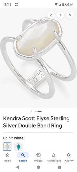 Kendra Scott Double Band Ring With Natural Stone.