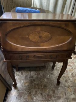 Small Old  Vintage Secretary Desk  office 