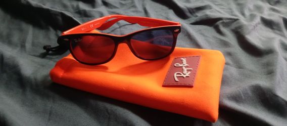 *Brand New* Orange & Blue Ray Ban Wayfarer Jr.