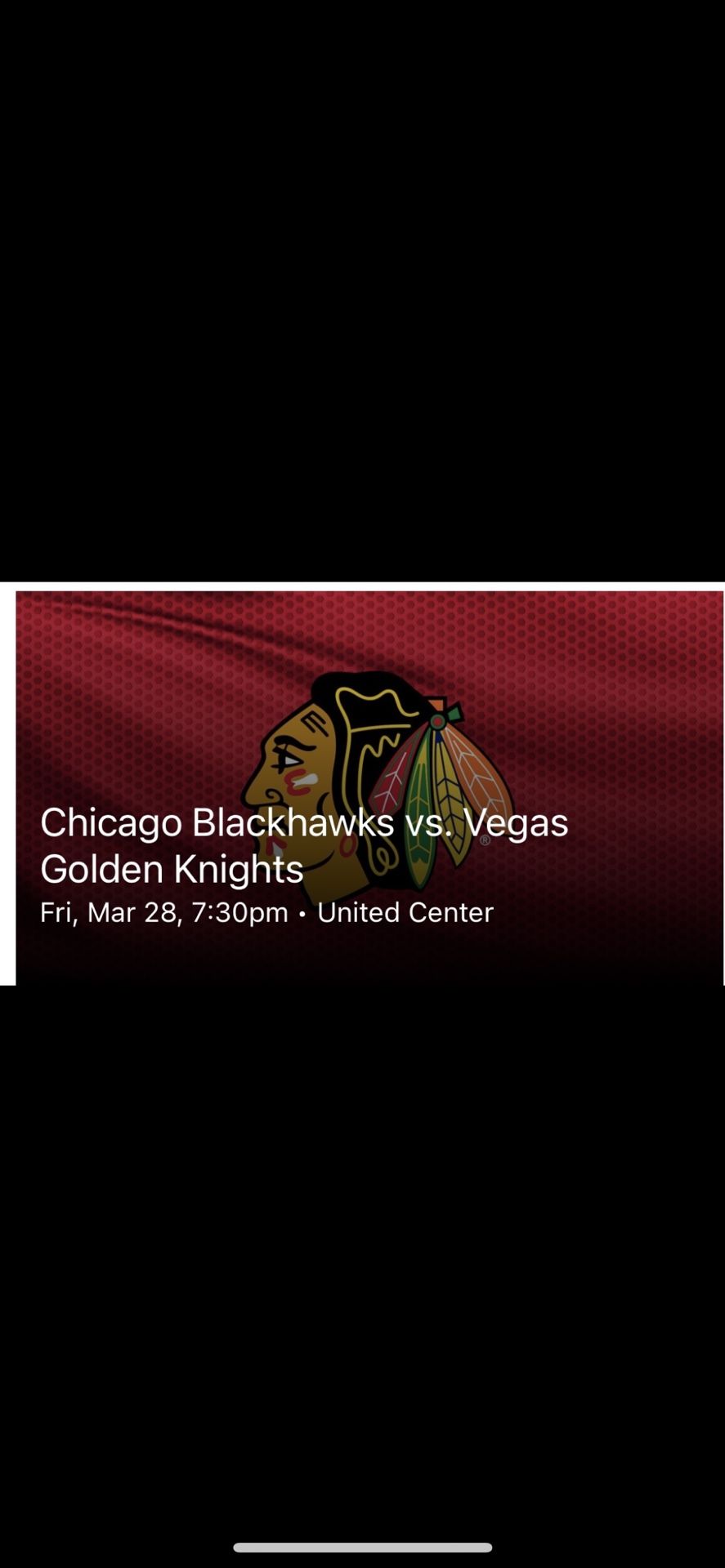 black hawks tix vs kings section 107 three tix
