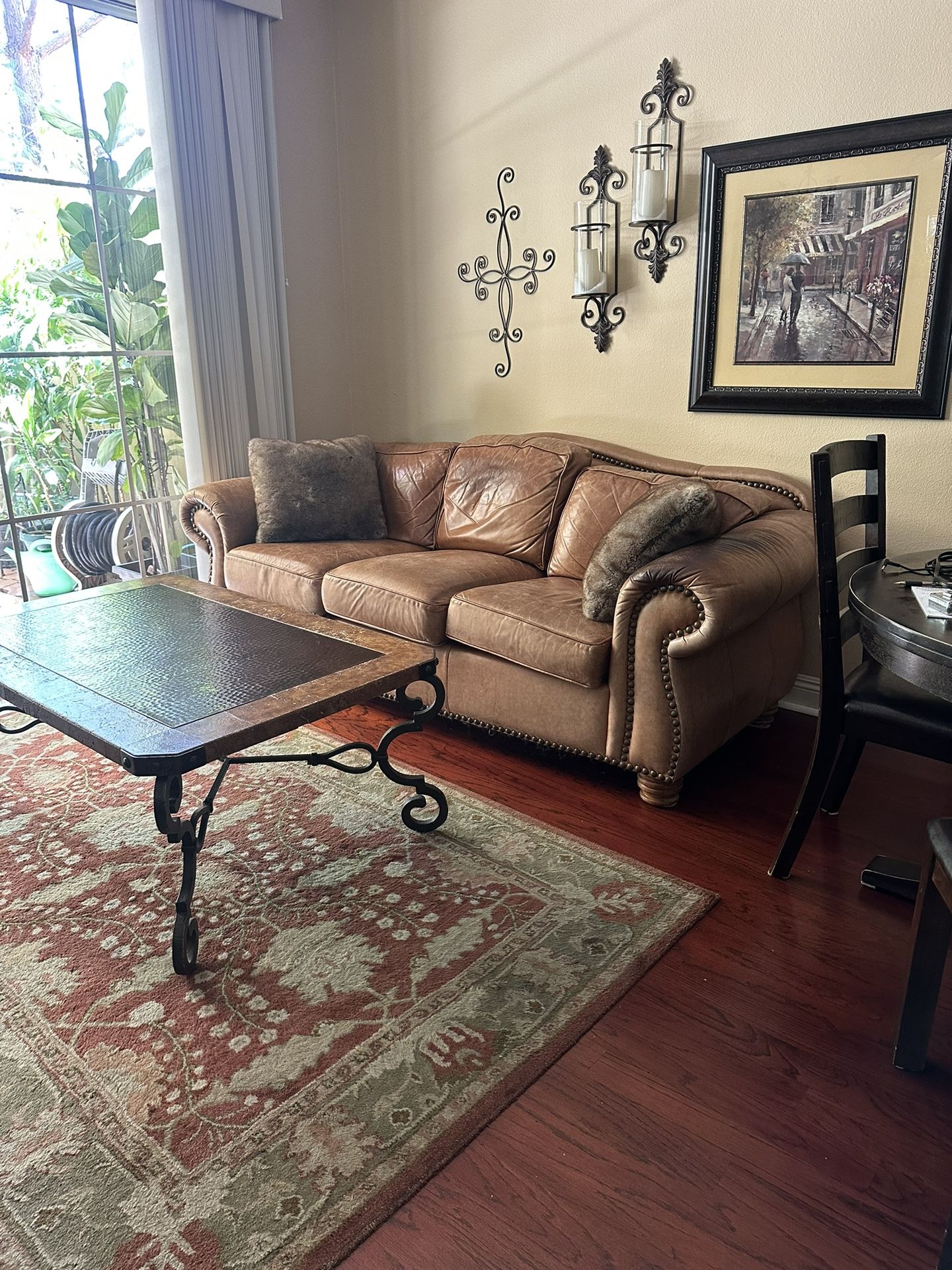 Genuine Leather Couch