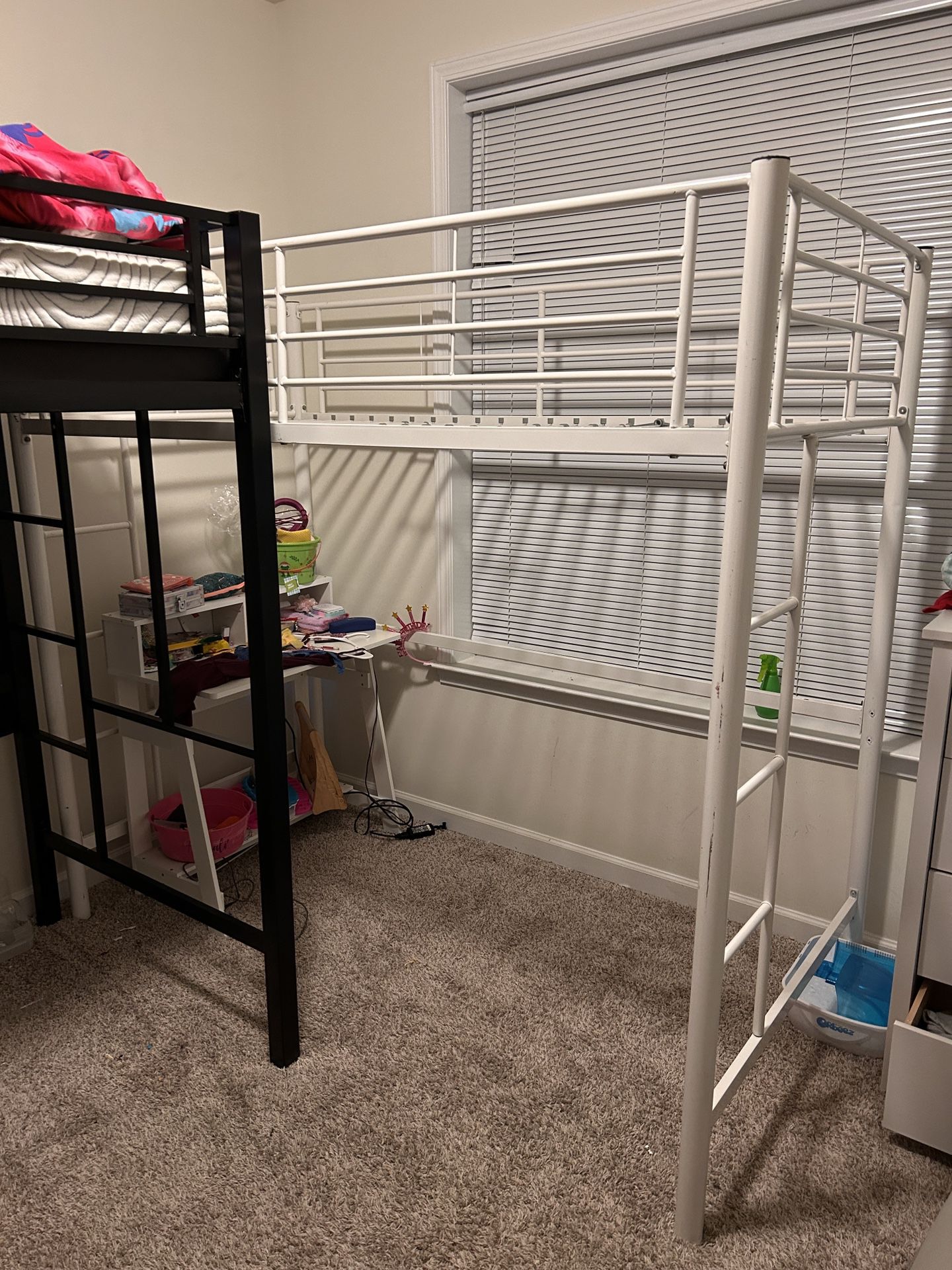 Twin Size High Loft Bed Frame