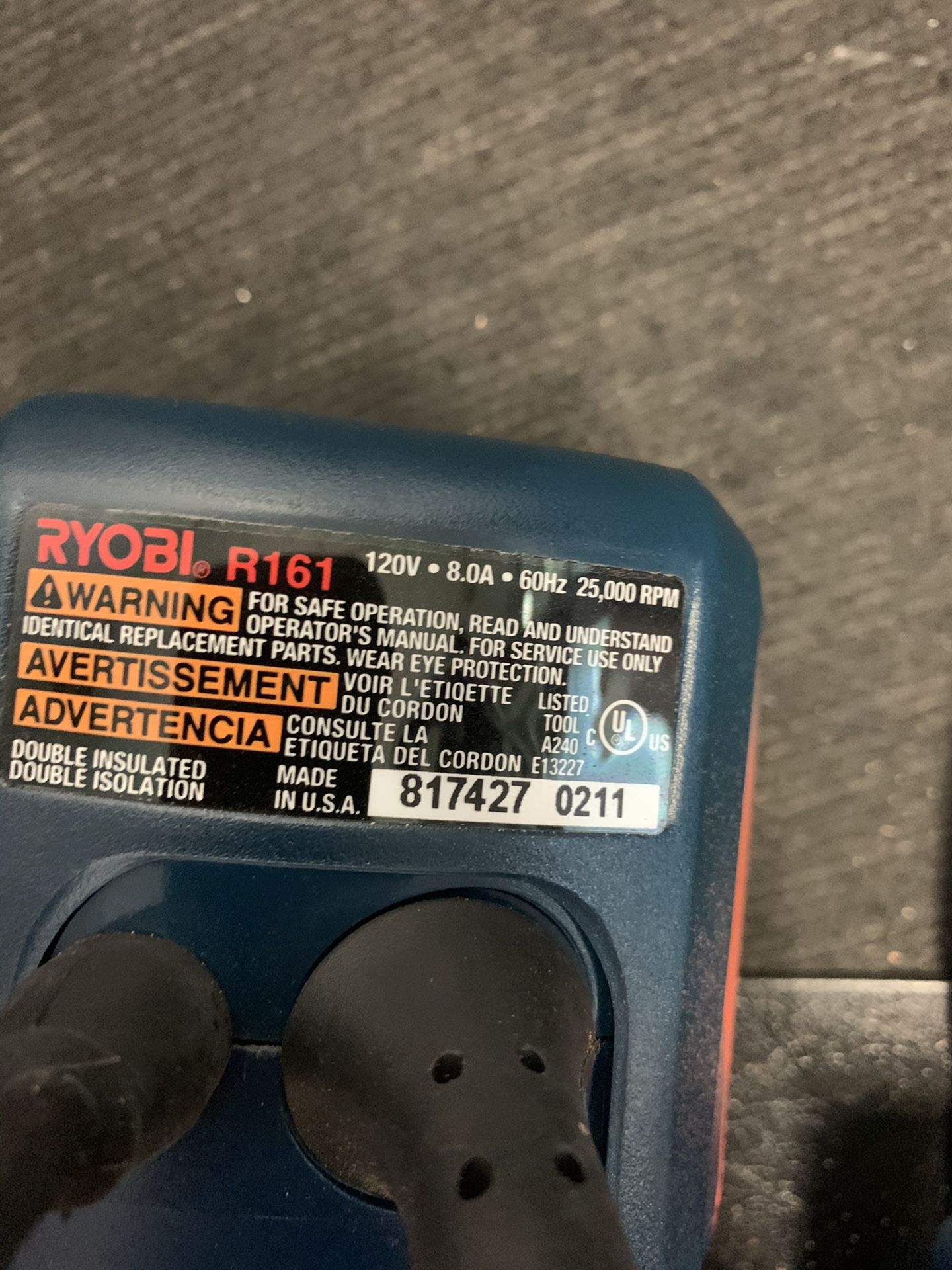 Ryobi R161 Router for Sale in North Miami Beach, FL OfferUp