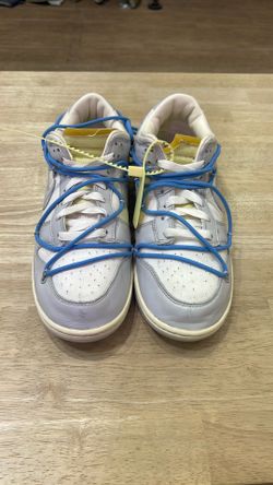 LIGHTLY USED OFF WHITE DUNK LOW LOT 5 NO BOX SZ 9.5