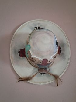 Vintage painted Hat