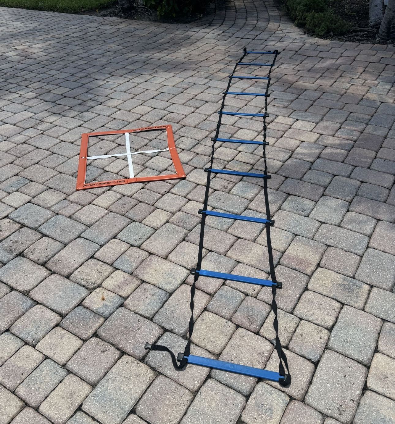 Two Foldable Agility Ladders