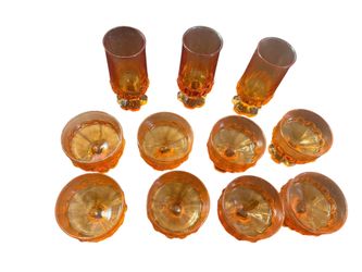 1970 Vintage Tiffin Franciscan Madeira glassware set