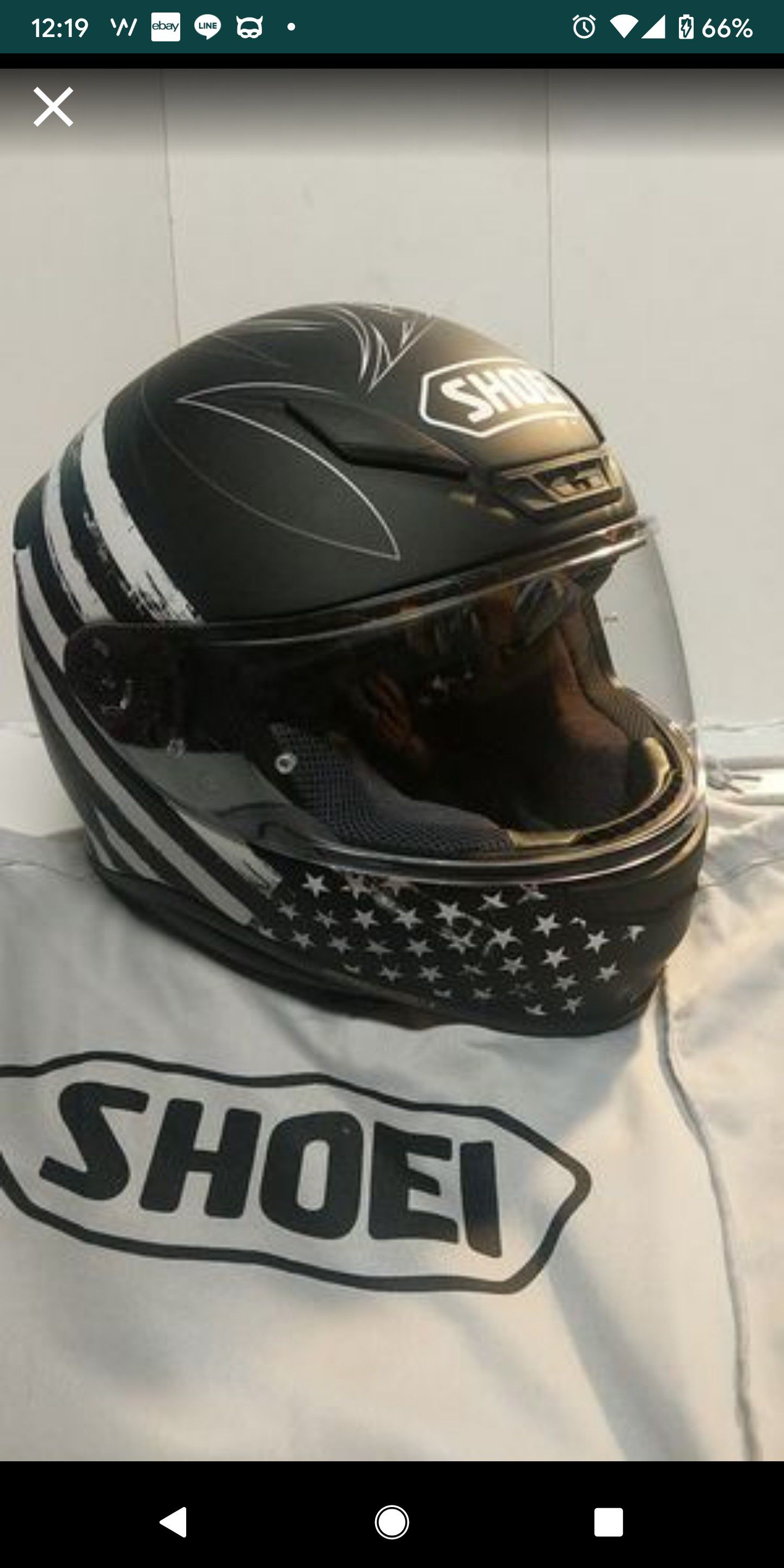 NEW SHOEI RF-1200 motorcycle helmet matte black w/gfx
