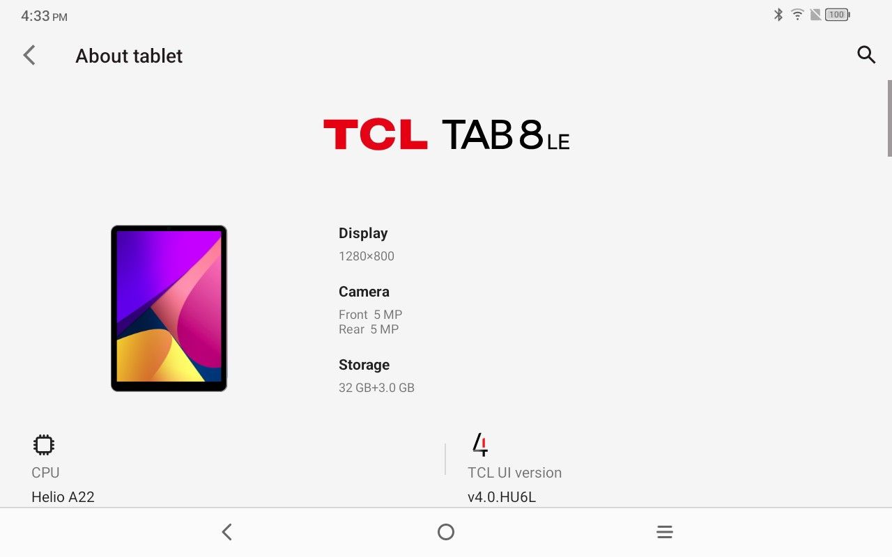 TCL Tablet