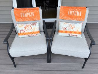 4 Fall autumn pillow covers includes 2 inserts