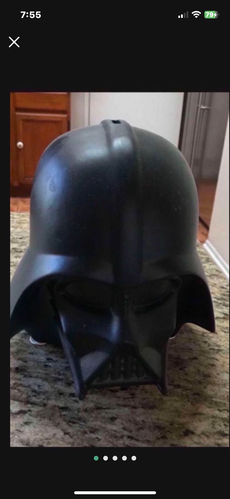 $25 OBO Lucas films Coin Bank And Free Clock Darth Vader