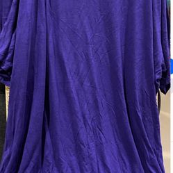 Women's Soft  XL Purple Tunic Mossimo Top - NWOT 