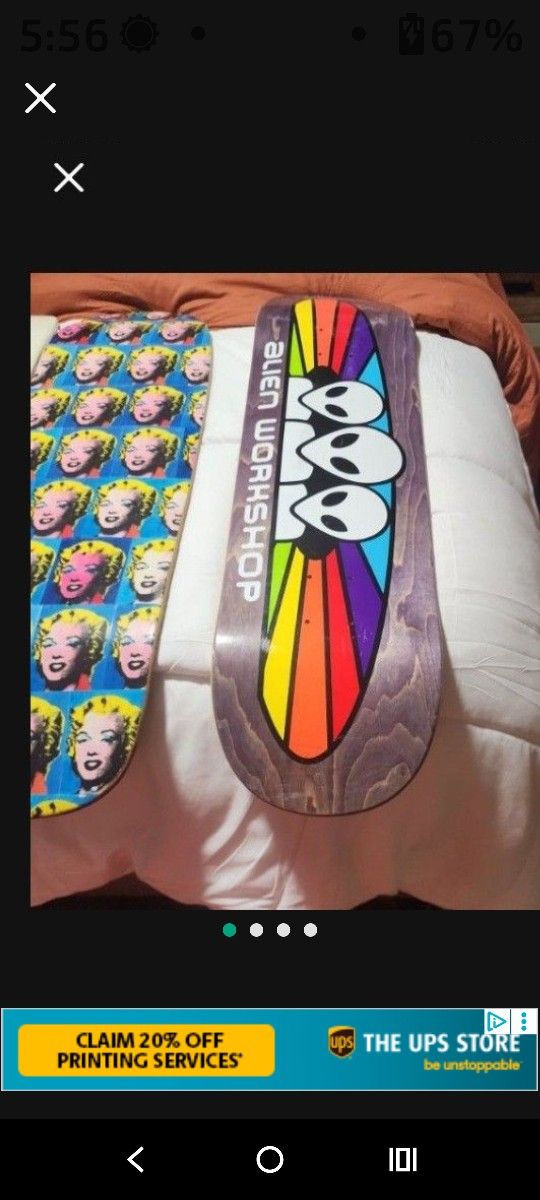 SKATEBOARD DECKS! Some Are Very Rare! Each one is $125 Each!! Not negotiable!!