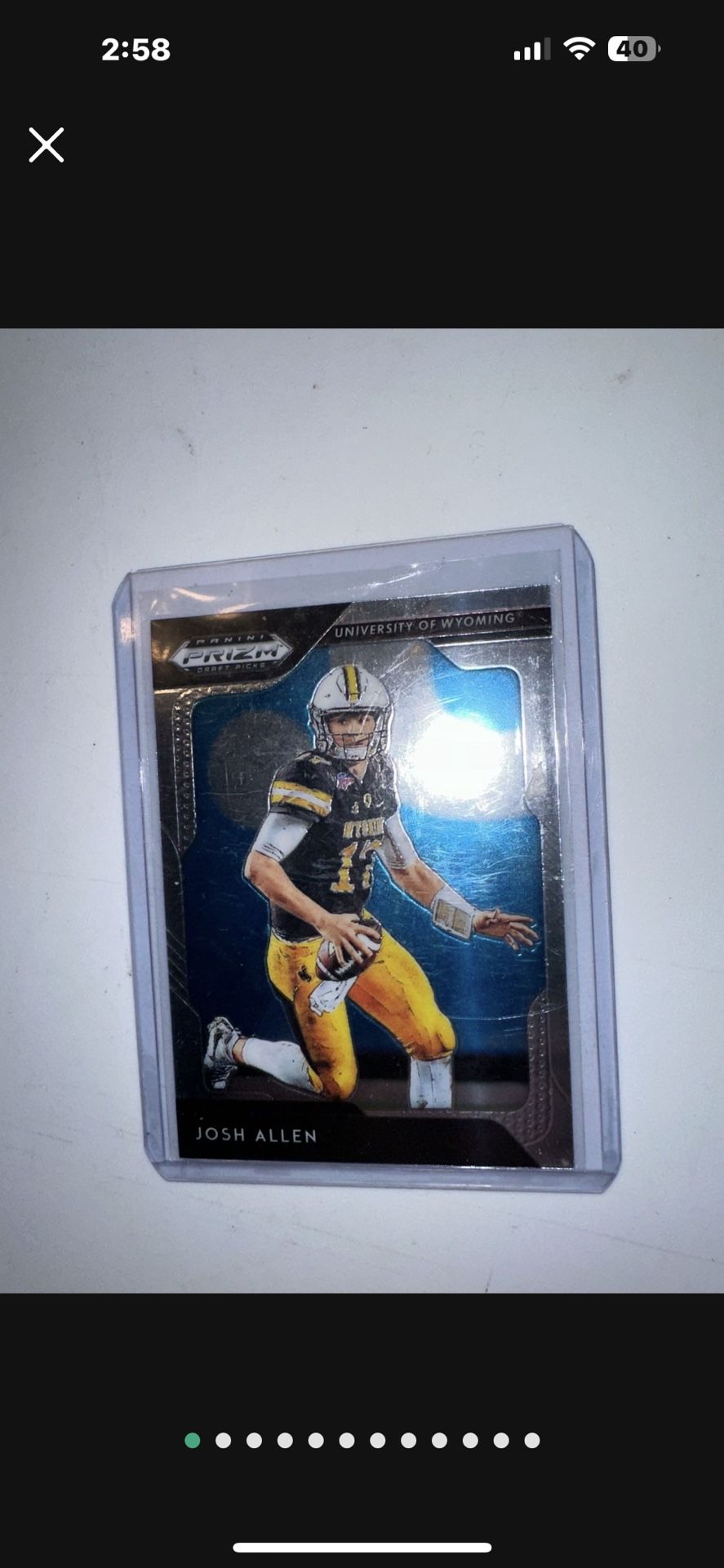 Panini Prizm Josh Allen 2019 Draft Picks Trading Card