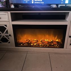 Farmhouse Fireplace TV Stand