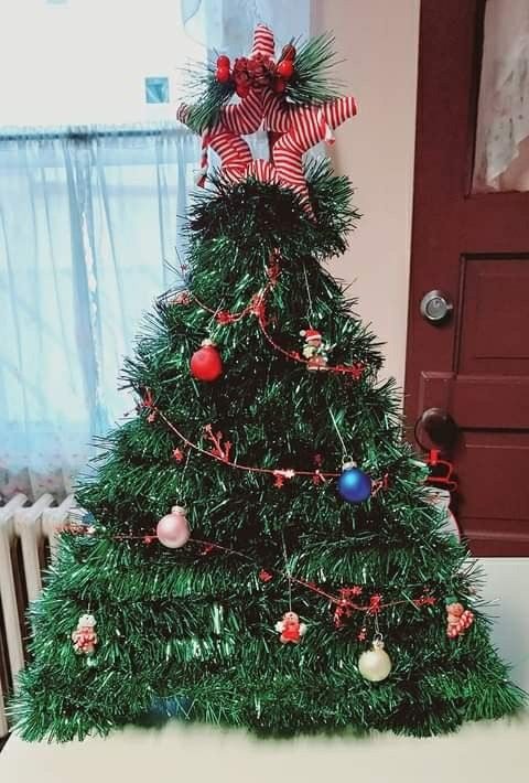 Handmade Christmas Tree For a Door Or Window 