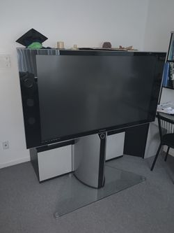 Samsung 56” DLP on stand.