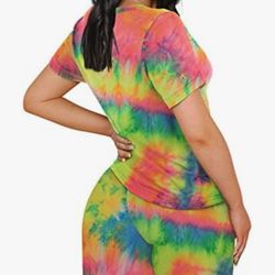 2 Pcs Womens Summer Shorts & Top Set