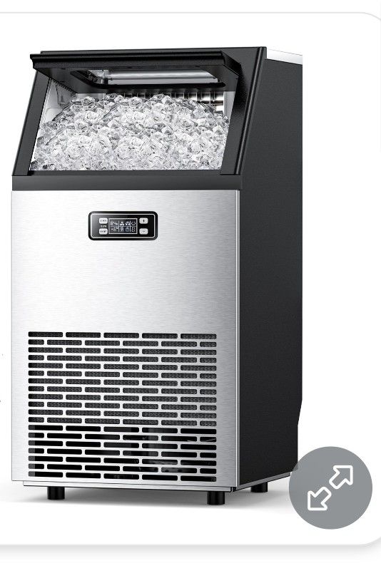 Antarctic Star Commercial Ice Maker, 100lbs/24H Under Counter Freestanding Ice Machines