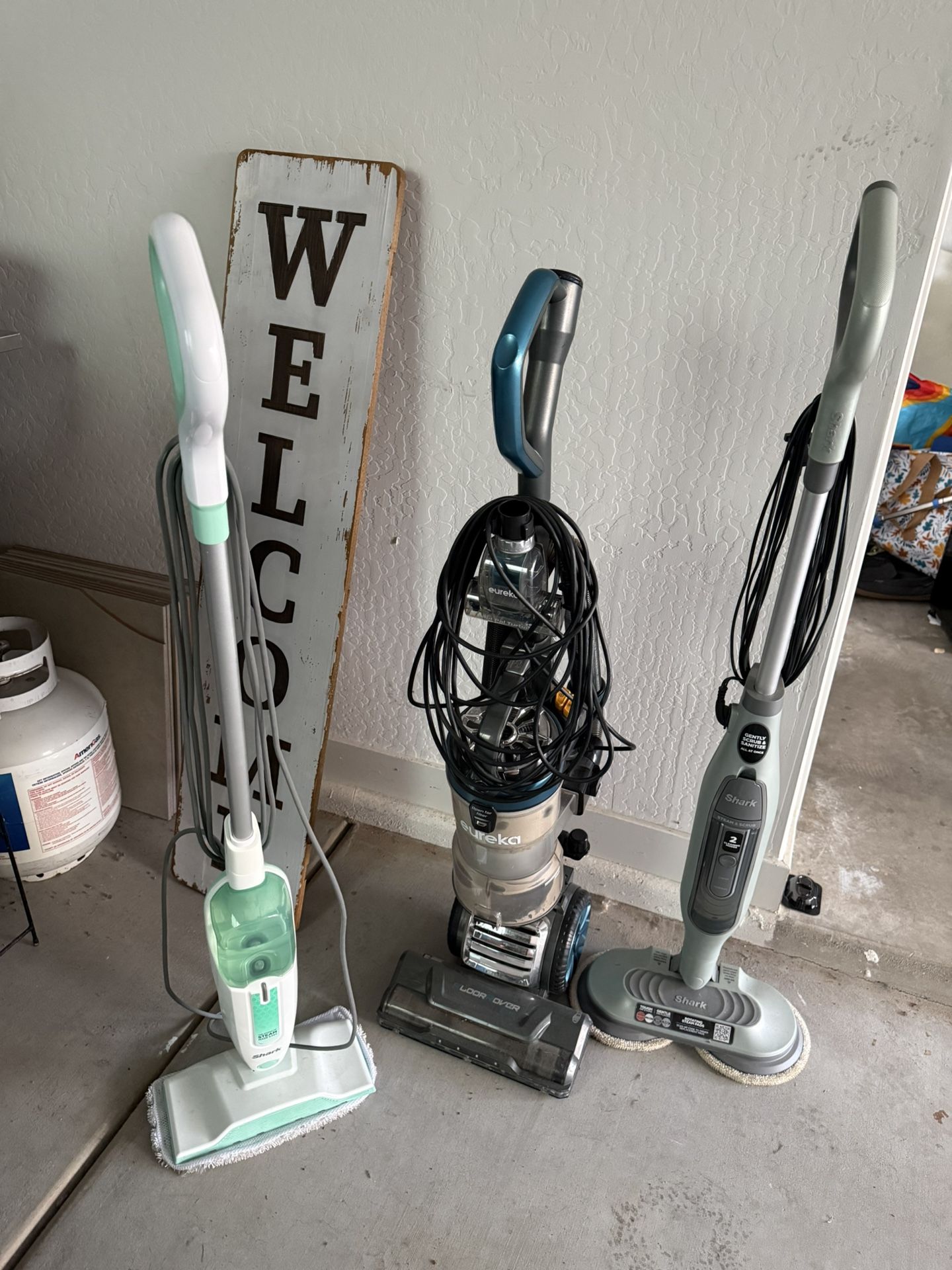 Vacuum And Two Steam Mops