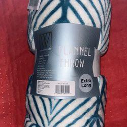 WAYLAND SQUARE FLANNEL THROW EXTRA LONG
