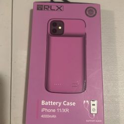 RLX Battery Case for iPhone 11/XR 4000mAH  Support Audio Fast Charge Slim/Protecti