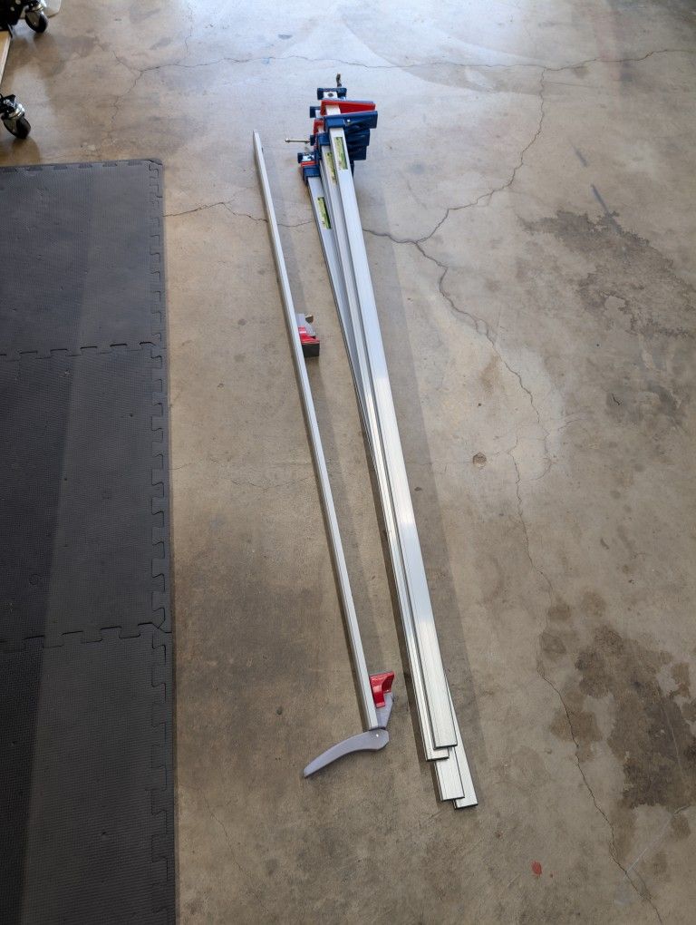 Harbor Freight 60" F Style Clamps And 50" Clamp And Cut Guide